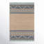 Alberta Geometric Handmade Flatweave Beige/Blue Area Rug-1382310644