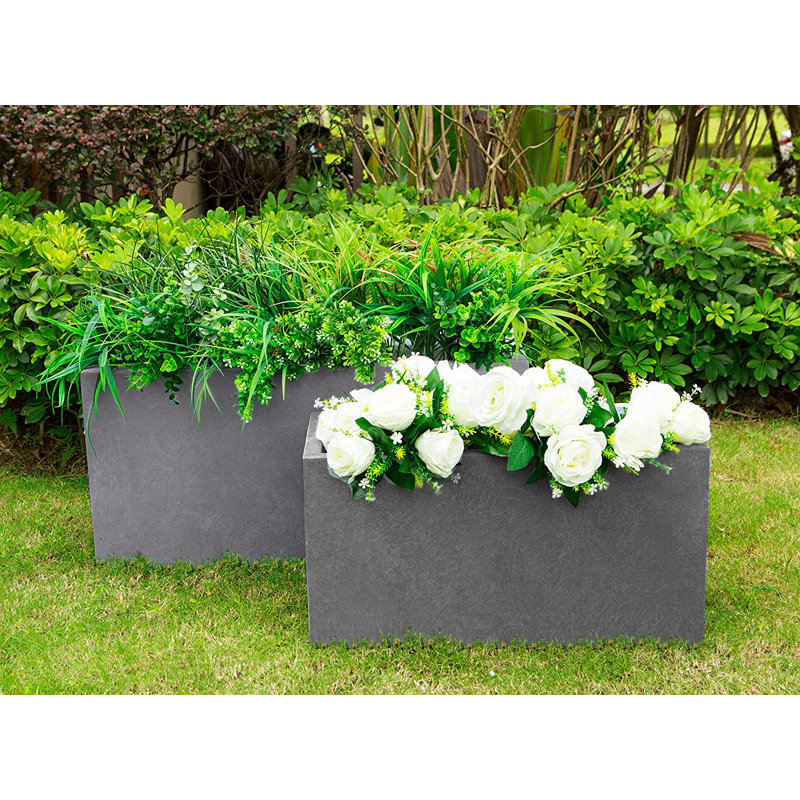 Octavla Pot Planter, Natural Concrete