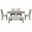 6-Piece Rubber Wood Dining Table Set-1299615737