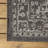 Massimo Bohemian Medallion Textured Weave Black/Gray Indoor/Outdoor Rug-808091354
