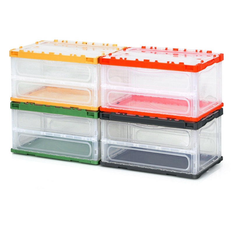 Ensemble de boîtes en plastique, H 11 po x l 21,5 po x P 14,5 po