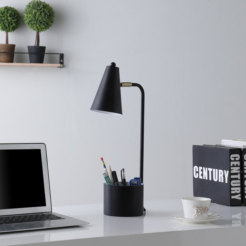 Metal Desk Lamp, Gloss Black