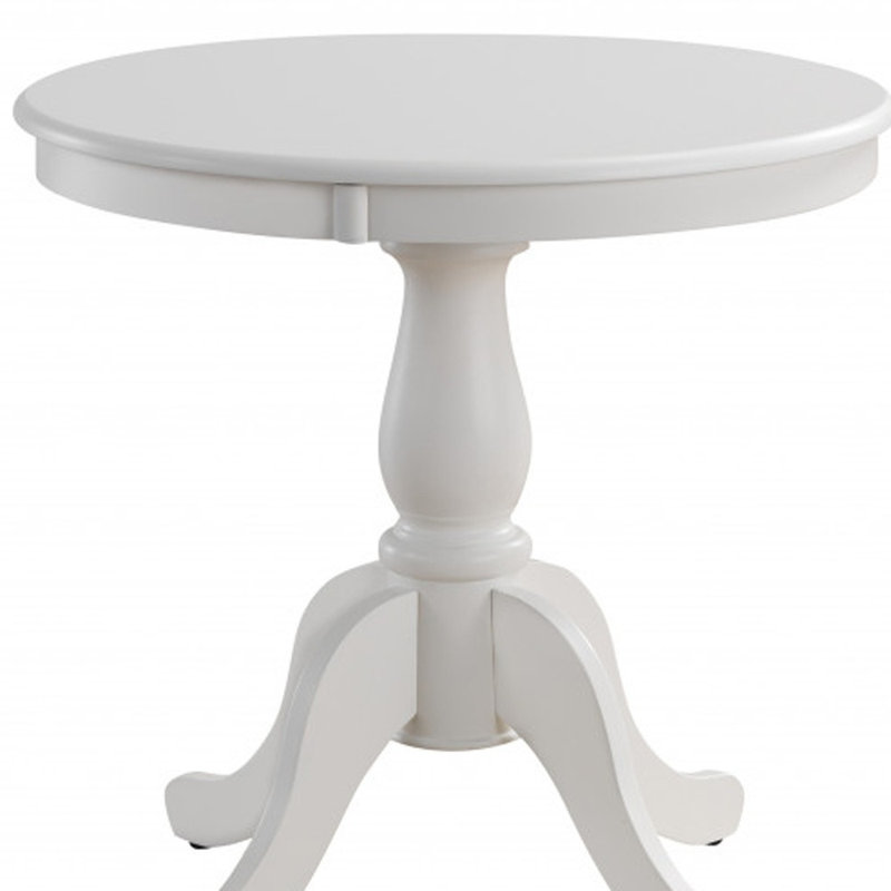 Table de salle à manger 30 po, H 30 po x L 30 po x l 30 po, Blanc