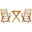 Damari 2 - Person Wood Patio Dining Set with-396232133