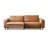 Orange 100% Polyester Modular Sofa cushion Loveseat