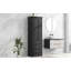 Grande armoire de rangement avec trois tiroirs et tablettes réglables pour la salle de bain / bureau, peu encombrante et durable-1218736116