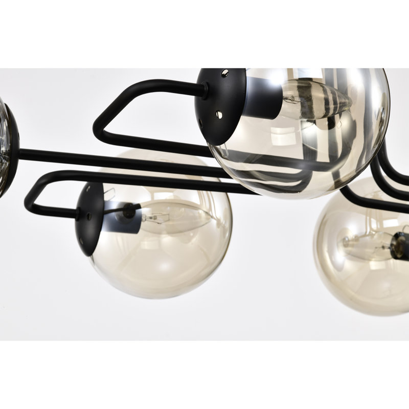 Glass LED Semi Flush Mount