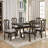 7-piece Dining Table Set With Upholstered Seats-1325035335