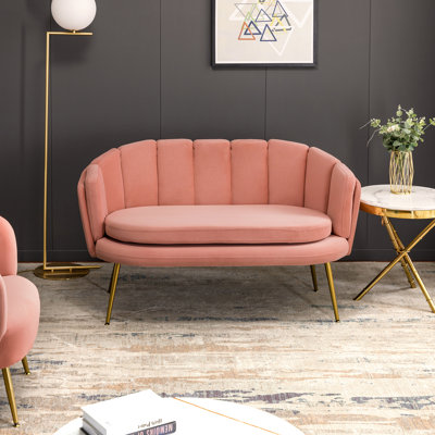 Ifigenia 54.3" Wide Velvet Loveseat with arms