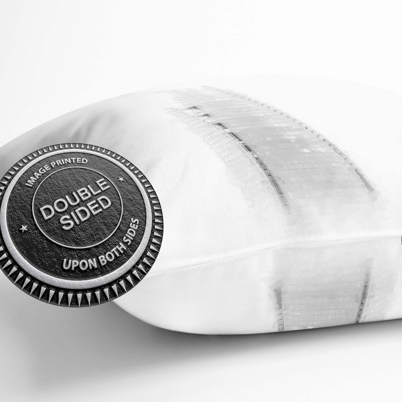 Square Throw Cushion, 40cm H x 40cm W x 15cm D