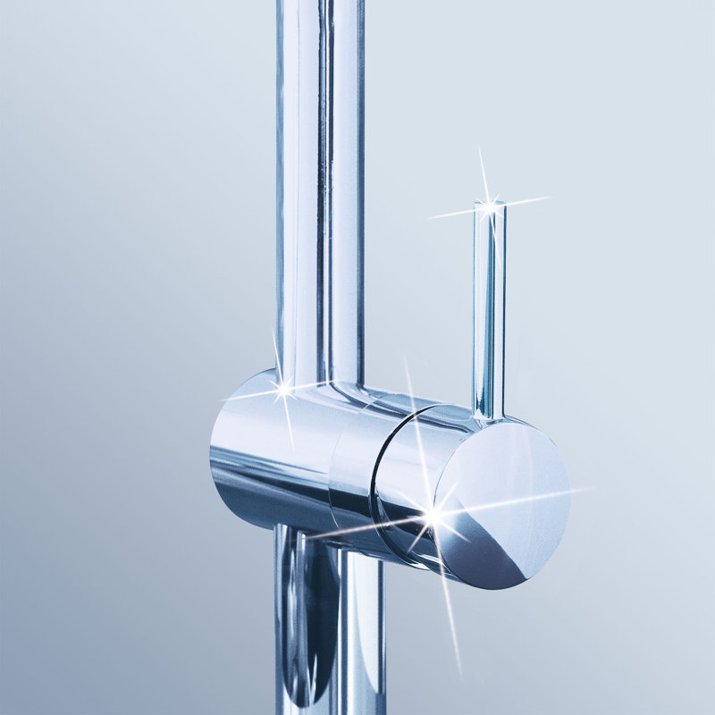 Minta® Dual Spray Pull Down Touch Single Handle Kitchen Faucet with Accessories, Starlight Chrome