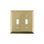 Deco 2-Gang Toggle Light Switch Wall Plate