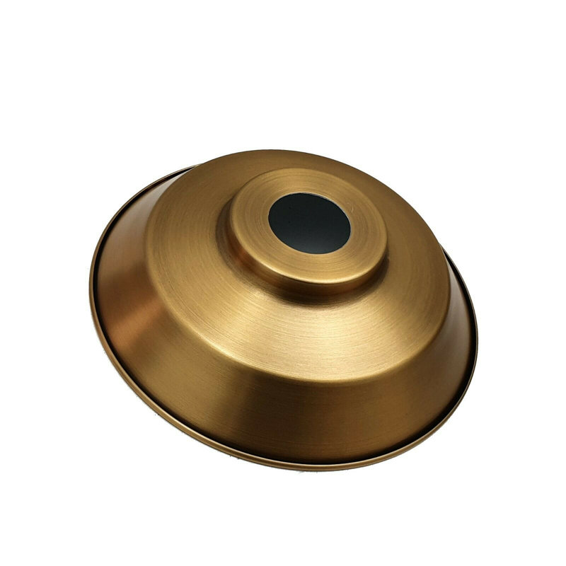 5cm H Metal Bowl Lamp Shade ( Uno ), Yellow Brass