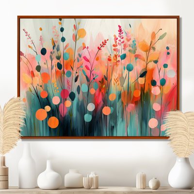 Ilhaan Botcanical Wildflowers Petals In The Breeze III - art mural fleurs sauvages