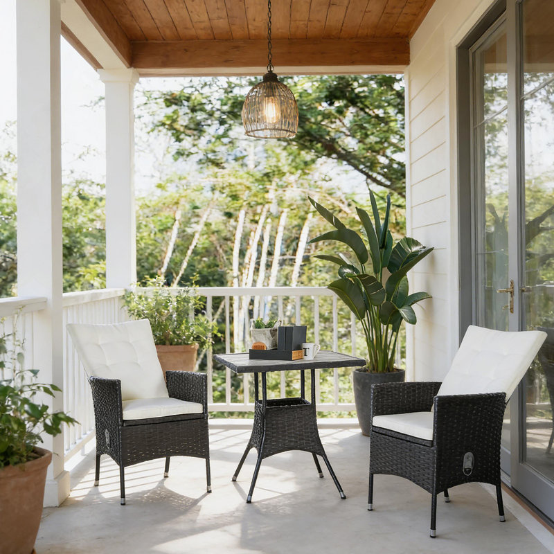 Ensemble bistro 3 pièces pour patio inclinable