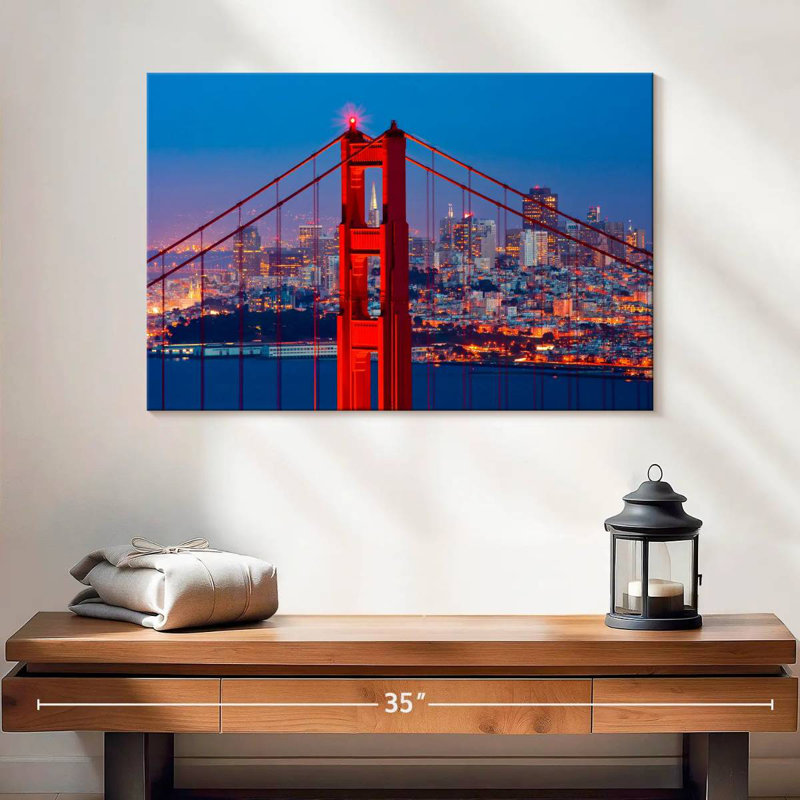 Lilie incandescent Golden Gate Bridge, H 16 po x l 24 po