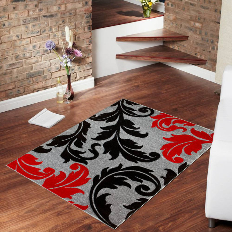 Floral Indoor Rug, Rectangle 5'2" x 7'2"