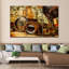 Ensemble de 3 boussoles en métal sur toile-404365217