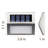Silver Low Voltage Solar Powered Integrated LED Step Light Pack