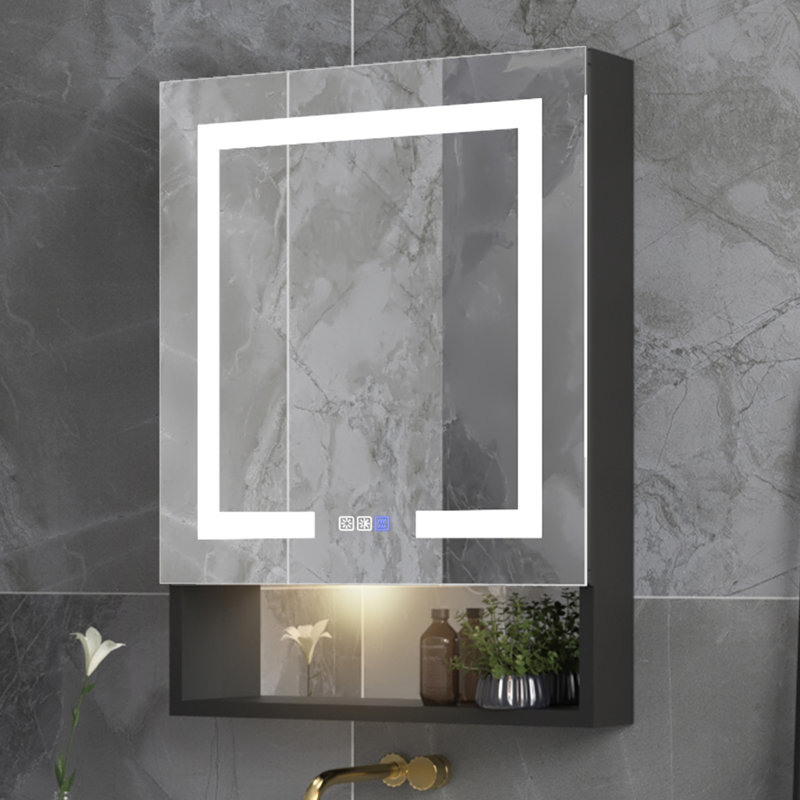Armoire à pharmacie avec miroir et 3 tablettes réglables Altfried, Gauche