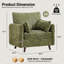 Fauteuil d'appoint rembourré surdimensionné avec rangement dissimulé-1901100491