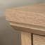 Table de chevet Farmhouse avec tablette ouverte et tiroir lisse, finition brune