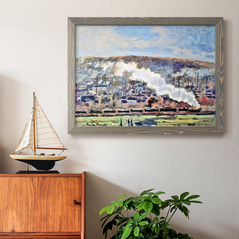 " The Train, 1872 ", Gray, 22" H x 32" W
