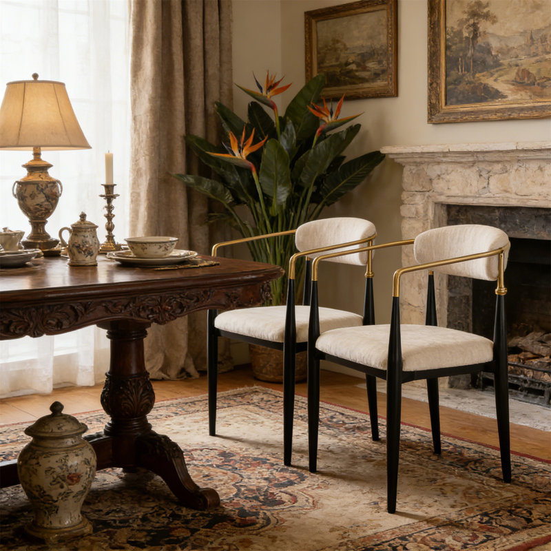 Chaise de salle à manger, Noir