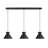 Ohiremen 3-Light Linear Chandelier in Matte Black-806701617
