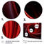 «Red Abstract Spiral Dreamscape II - Abstract Spirals», art mural 5 pièces pour le salon-1740031385