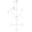 Lustre moderne 4 lumières 26 po Blakehurst-95320051