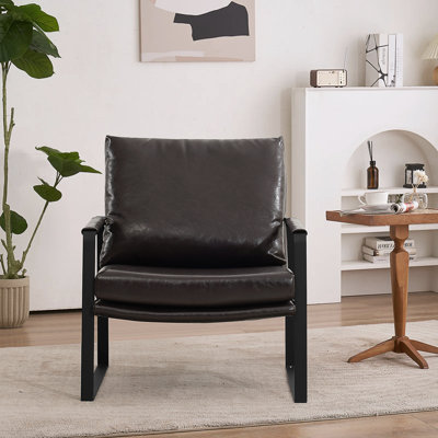 Fauteuil d'appoint rembourré Mid-Century