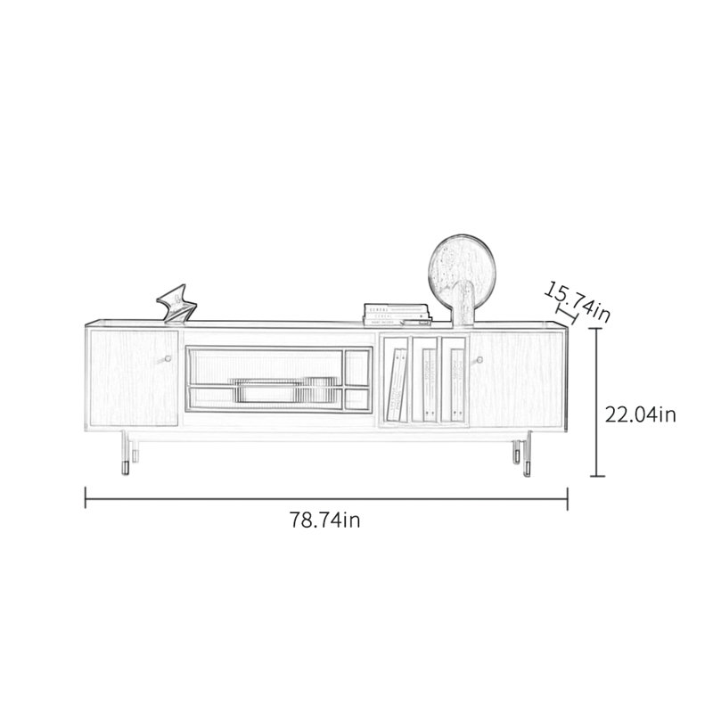 Meuble télé minimaliste et luxueux