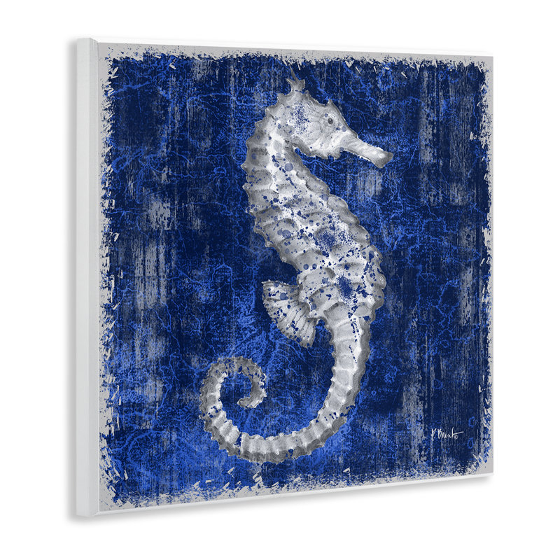  «Rustic Indigo Seahorse», art mural par Paul Brent