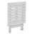 Blohm Wood Side Table Adirondack Design Small Folding End Tables for Outdoor Patio, Porch, White