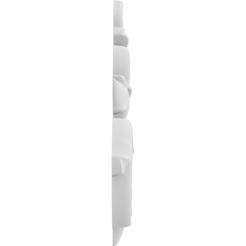 Rosette Elyria, H 6 po x l 4,5 po x P 0,5 po