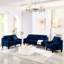 Canapé en velours bleu marine moderne - Élégant et confortable 2 sièges moelleux-1696859654-1696859658-1696859659