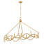 Leona eight-light oval chandelier