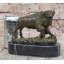 Sculpture de bison de l'Ouest américain en bronze - bison rustique