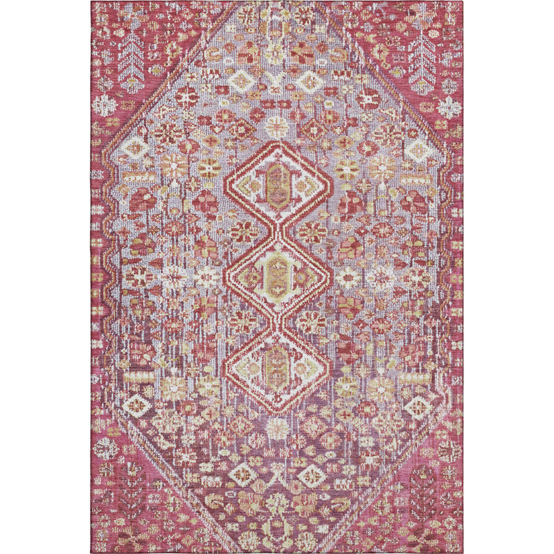 Premium Machine Washable Mayfield AMF1834 Aztec Rug, Rectangle 3' x 5'