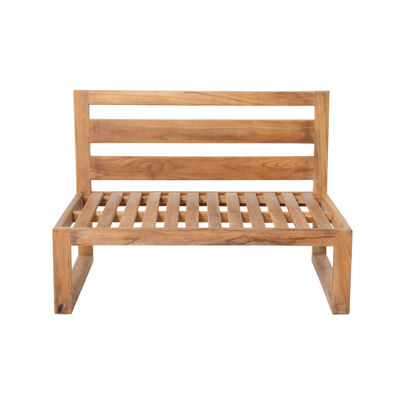Venice Outdoor Teak Lounge Chair, White