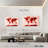 Aliaz World Map Paint Splashes Red-108157325