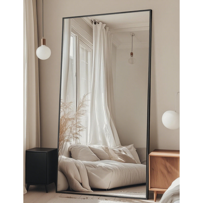 Full Length Mirror, 58x18 Inch Large Floor Mirror With Stand, Rectangular Full Body Dressing Mirror For Bedroom, Living Room, Hallway,gold