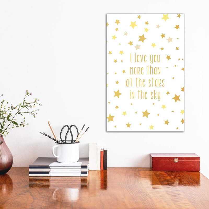 Love You More Art, H 18 po x l 12 po x P 1,5 po, Toile tendue