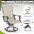 Patio 7 Pieces PVC-coated polyester Dining Set with Swivel Design, Umbrella Hole-1028435280