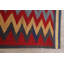 Tapis de couloir en laine rouge/jaune à chevrons fait à la main KilimTapis décoratif