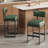 26.7"H Faux Leather Upholstered Counter Stool with Metal Frame-850694788-850499724