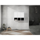 Steinmann 12" Bathroom Side Cabinet,3-Soft Close Doors,Float Mounting Design