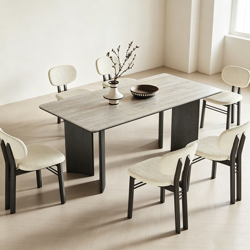 Table en pierre frittée French French, H 29,5 po x l 70,9 po x P 35,4 po, 7