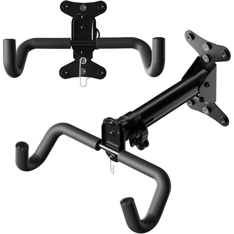 bike Wall Mount Hanger - Adjustable Horizontal Bicycle Storage Rack for Garage and Home